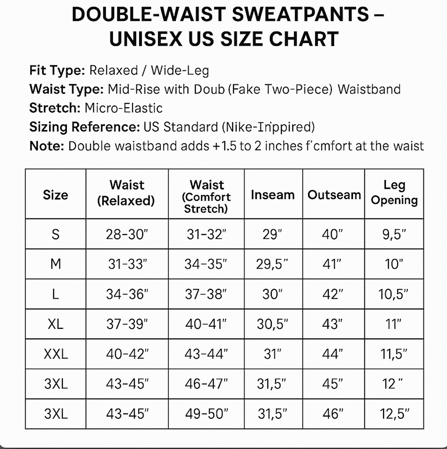 Double Waisted Sweatpants