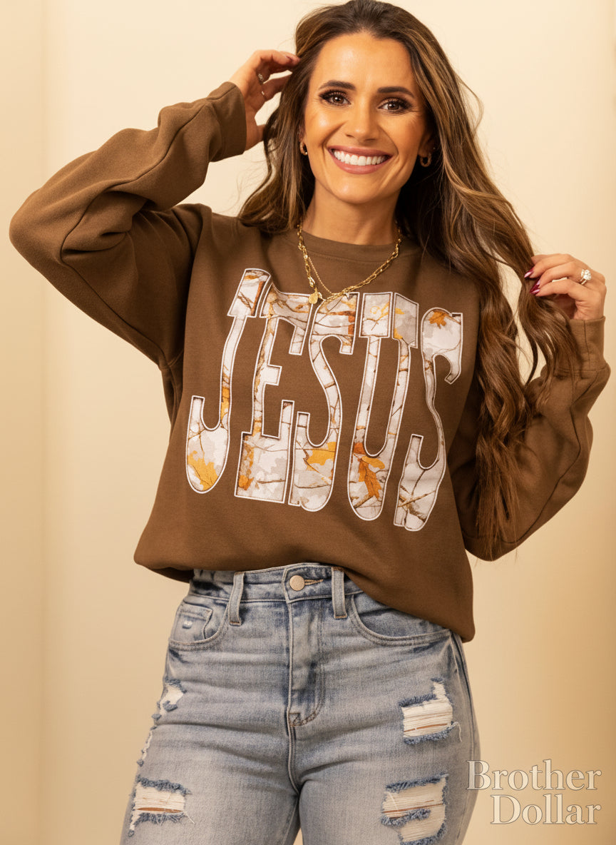 Camo Jesus Sweatshirt