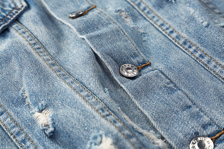 Distressed Denim Jacket