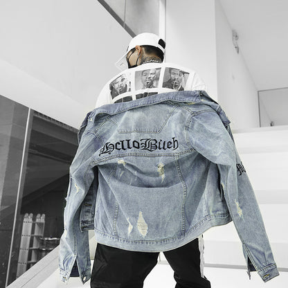 Distressed Denim Jacket