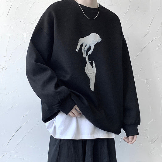 Trendy All-Match Handsome Shirt Sweater Men