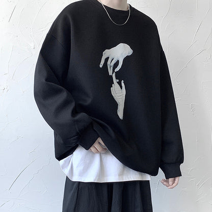 Trendy All-Match Handsome Shirt Sweater Men