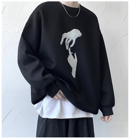 Trendy All-Match Handsome Shirt Sweater Men