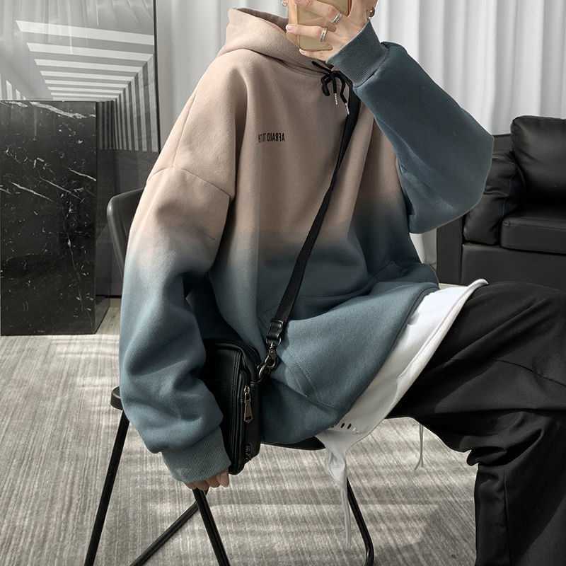 Color Changing Pullover Hooded Sweater Men'S Casual