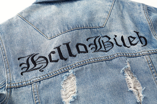 Distressed Denim Jacket