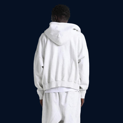 Cropped Double Zip Hoodie