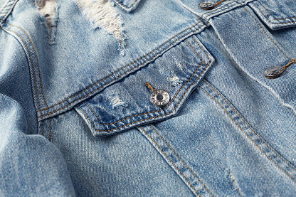 Distressed Denim Jacket