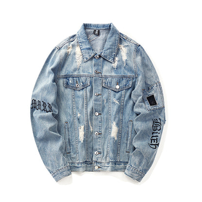 Distressed Denim Jacket