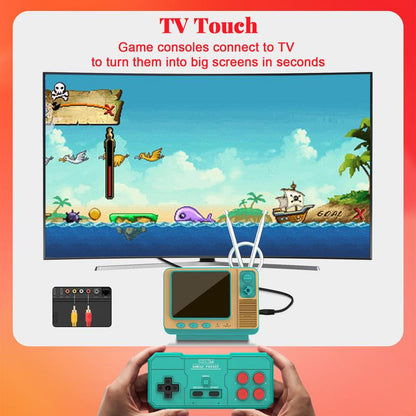E-MODS GAMING Handheld Game Console Built In168 Video Game Mini TV for Kids Party Favors 3.0 Inch Screen Retro Game Console Support Two-Player Gamepad Birthday Gift for Children/Adult