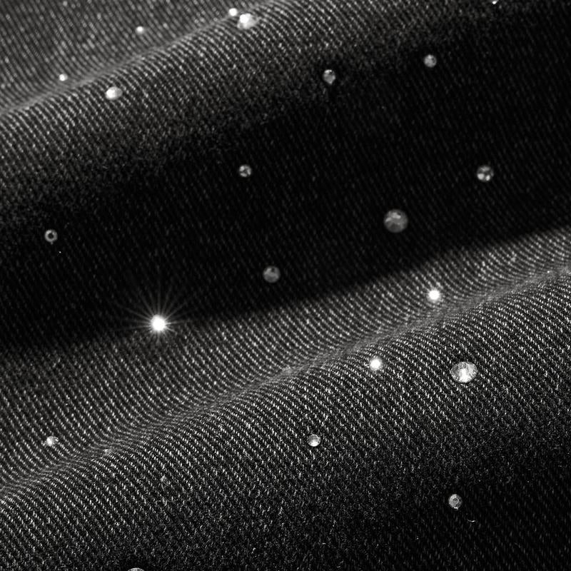 Inflation Baggy Washed Diamond Jeans Trendy Streetwear High-Rise Casual Pants