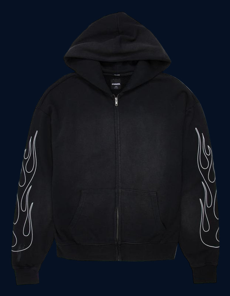 RSQ Mens Oversized Zip-Up Hoodie