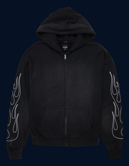 RSQ Mens Oversized Zip-Up Hoodie